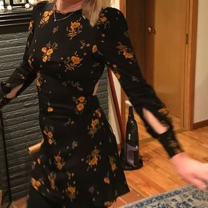 Flynn Skye dress XS open back cutest fall/ winter dress